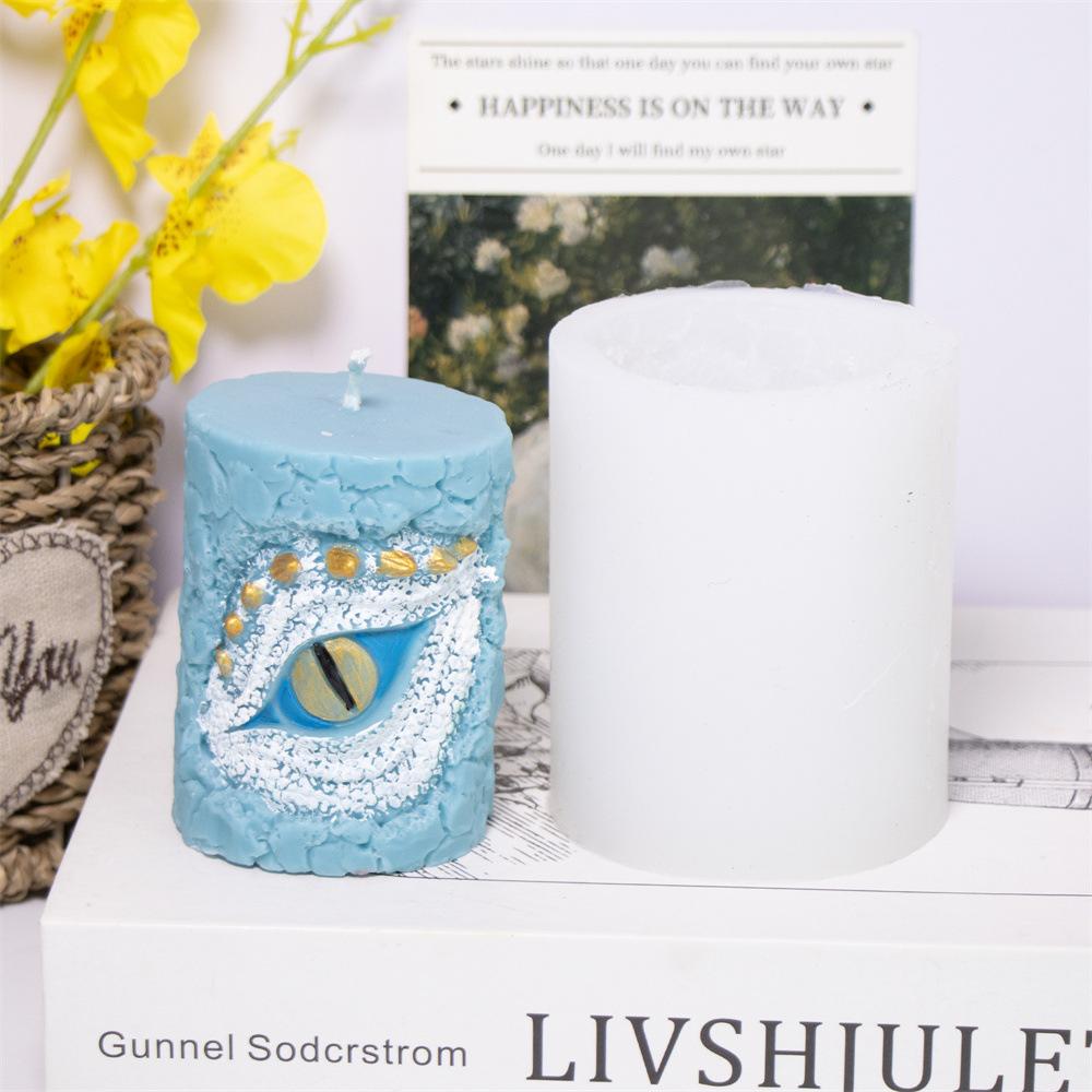 Silikonová forma na svíčky s drakem Sloup s dračím okem Forma na sádrové odlitky Roztomilý drak Silikonové formy na pryskyřici, epoxid, sádru, hlínu Dekorace do domácnosti