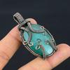 Green Monalisa Pendant, 999 Copper Wire Wrapped Pendant Handmade Gemstone Jewelry, Gifts For Wife Brand New Pendant