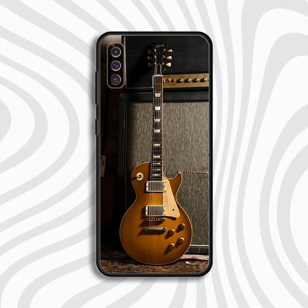 

G-Gibsons Guitar Phone Case For Samsung S 25,24,23,22,30,21,10,9,Ultra,Plus,Lite,FE,4,5 G Black Soft Case Samsung S235G