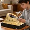 1488Pcs Sandworm Attack Model Building Kit Desert Landscape With Ornithopters Stem Educational Toy Home Decor Gift For Movie Fan