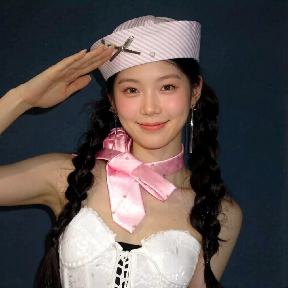 Bow Navy Hat JK Beret Hat Sweet Painter Hat  Rave Festivals