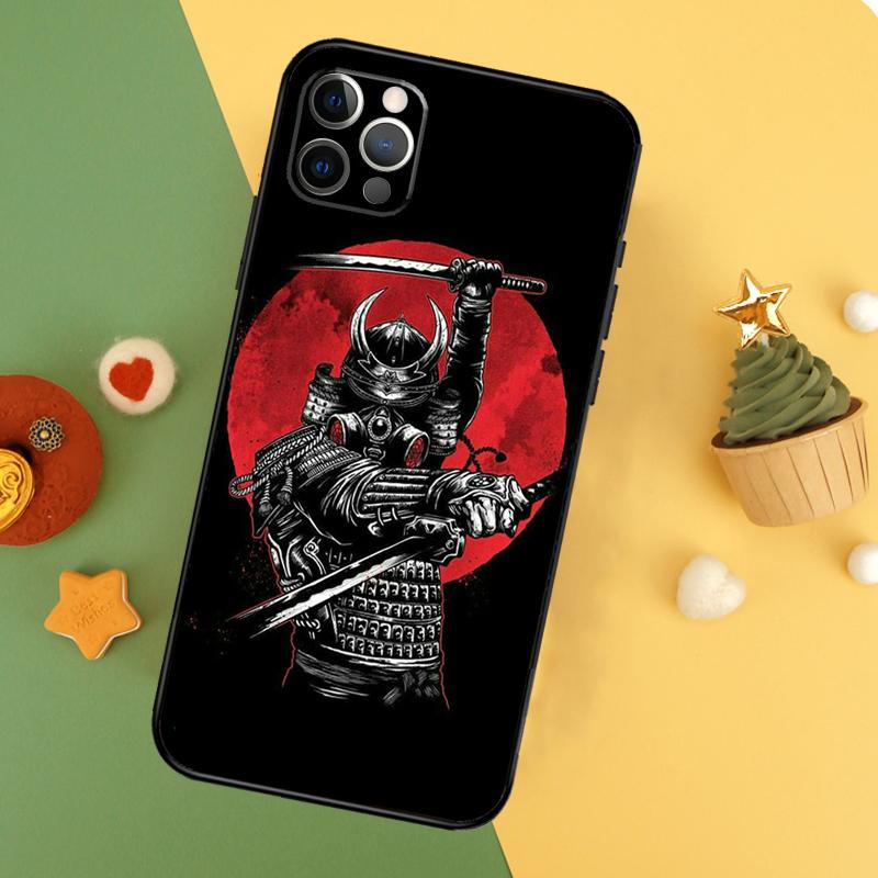 Anime Japanese Samurai Phone Case For iPhone 17 17Air 16 15 14 13 11 12 Pro Max 12 13 Mini 16E Shockproof Cover
