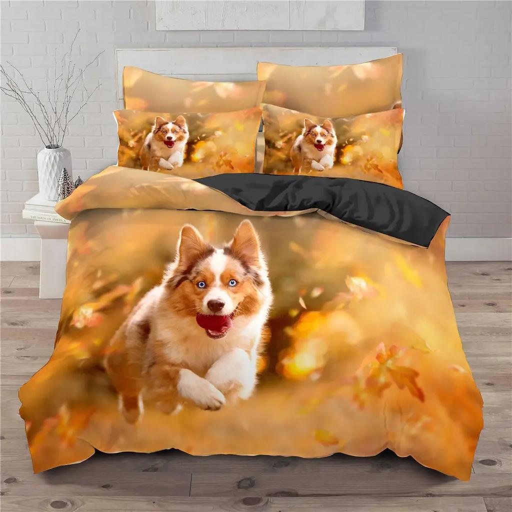 Black And White Milk Pattern Bedding Set Simple Style Soft And Comfortable Duvet Cover Set 3-Piece Children's Duvet Cover Set