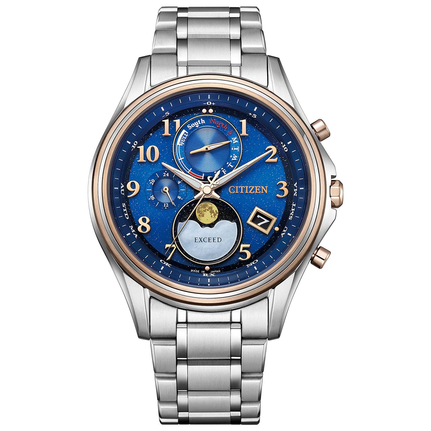 

[Citizen] Чоловічий срібний годинник Exceed Limited Pair YOZORA COLLECTION Waterproof BY1026-65L
