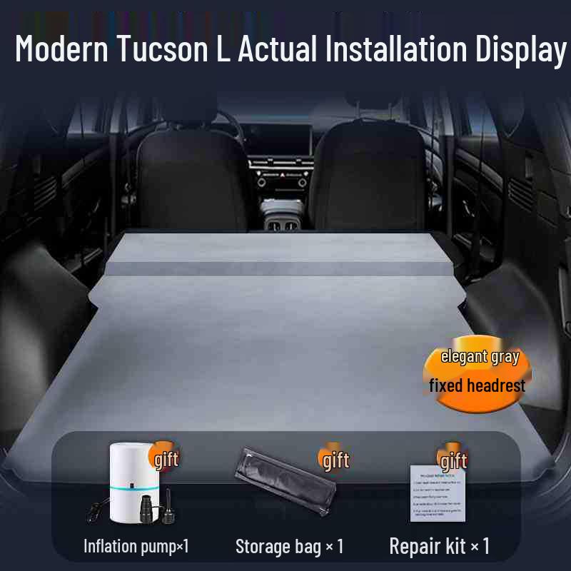 Inflatable Car Bed Mattress for Tucson L SUV - Trunk & Rear Seat Sleeping Pad