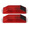 2pcs Solar Strobe Warning Light LED Warning Lamp High Bright Waterproof Light Control Flashing Bcon Barricade Construction   Traffic Light