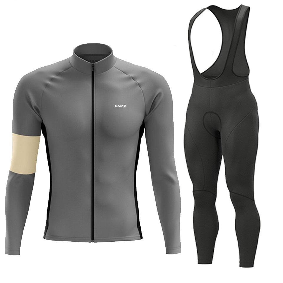 

Autumn Cycling Sportswear, Pocket Pants, Ropa Ciclismo Cycling MTB Clothing, Road Cycling Suits, Men s Long-sleeved Racing Cloth 3XL лавандовий