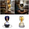 Dominante Schlangenfigurenlampe mit USB-Kabel und Tastensteuerung, Globus-Lichtakzent für Regal, Schreibtisch oder Schrank, Heimdekoration
