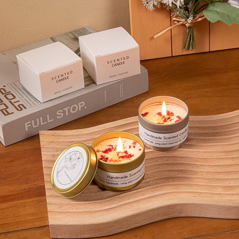 Soy Wax Dried Flower Scented Candle – Perfect for Weddings, Birthdays, and Floral Aromatherapy.