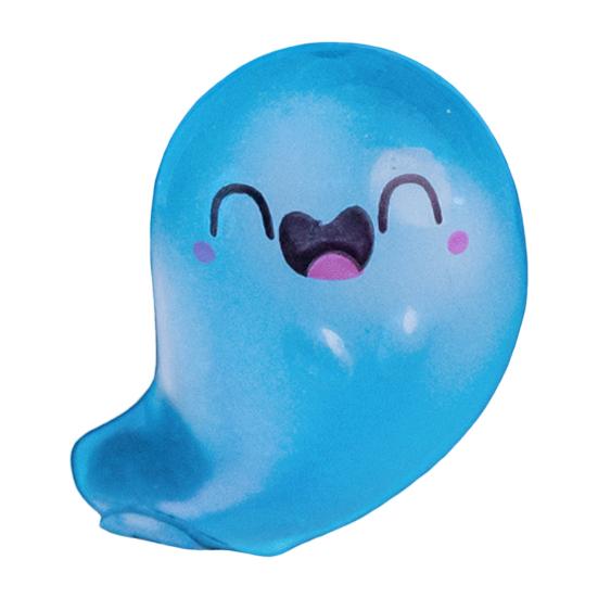 Halloween Mini Ghost Figures with Box Miniature Glow-in-The-Dark Ghost Figurine Luminous Tiny Ghost Toy for Home Party Decor