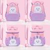 Star Rabbit Letter Childrens Backpack Bucket Bag Large Capacity Design Zipper