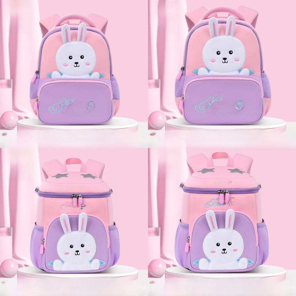 Star Rabbit Letter Childrens Backpack Bucket Bag Large Capacity Design Zipper