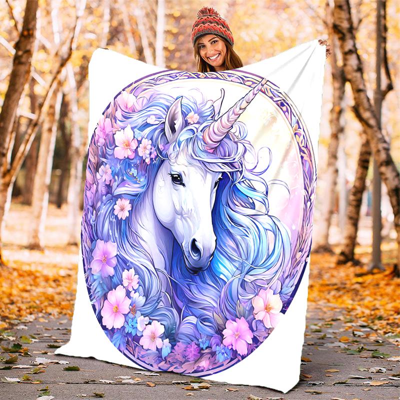 1PC Dream Unicorn blanket, al season lightweigh Poster blanket home office outdoor nap multifunc Poster blanketional blanket