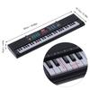 TOPINCN 61 Keys Electronic Keyboard Piano MQ6186 Multi-Function Microphone Touch Feel Home Use Lightweight USB Connection for Beginners Silent