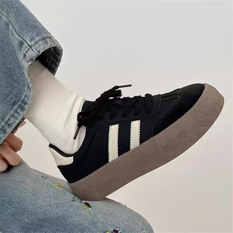 Shoes Women's New Shoes Platform-soled Versatile White Shoes Retro Casual Sports Board Shoes