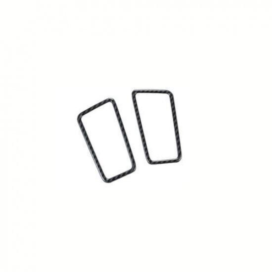 Steel For Toyota RAV4 Carbon Fiber trument L&R Air Outlet Vent Trim -