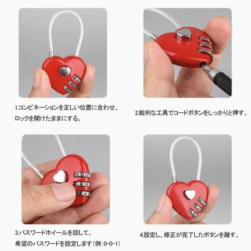 Set of 3 Wire Padlocks, 3 Colors, 3-Digit Combination Locks, Anti-Theft, Zinc Alloy, with PIN Code, Easy Setup, Secure and Anti-Theft, Compact, Lightw