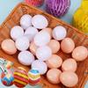 50/10Pcs Plastic Fake Eggs Easter DIY Painting Craft Simulation Eggs Home Decoration Easter Theme Party Gift Kids Toys Supplies