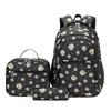 2025 Bestseller Large Capacity Water-Resistant Daisy Backpack Set for Primary School Students