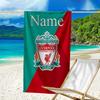 Vlastní jméno Ultra měkký plážový ručník s tématem Liverpool Football Club Ideální pro bazén, kempování, potápění Perfektní cestovní nezbytnost Živý plážový ručník