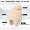 Hat winter new warm cute knitted plush plush ear protection hat cold thickened fashion wool hat