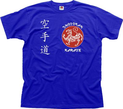 SHOTOKAN KARATE Kampfsport MMA UFC blaues T-Shirt 01460