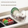 maxcook 304 Stainless Steel Adjustable Kitchen Sink Drain Rack