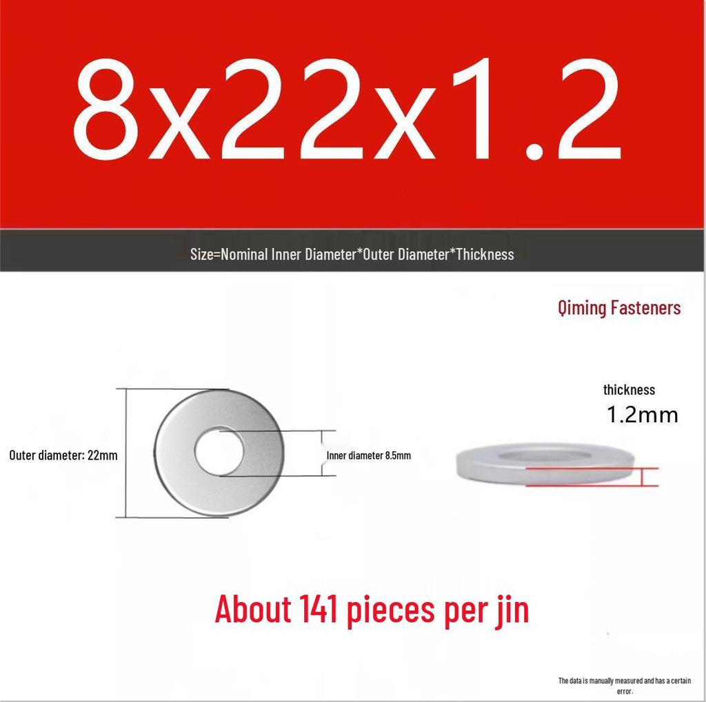 4.8 Grade Galvanized Iron Flat Washer M3-M40 Oversized Metal Screw Gasket Washer