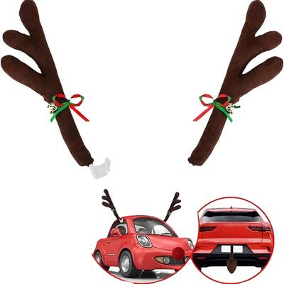 Weihnachtsauto Dekoration Hirschgeweih Weihnachts Hirschgeweih Auto Set Auto Weihnachtsgeschenkset Autozubehör Dekoration Anhänger