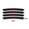 AAAIS1 4pcs Carbon Fiber Car Badges Wheels Rims Stickers Auto Styling Decoration For Tesla Model 3 Model Y Model S Model X Cybertruck