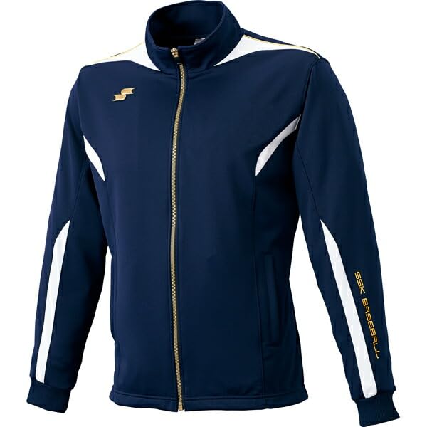 SSK Full Zip Jacket DRF019 Navy X White X Size M (7010G) Gold,