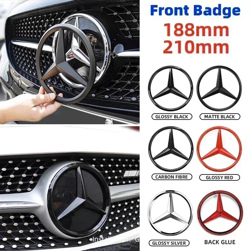 Adesivo Auto Nuovo 2025 Per Mercedes Benz 1pz 188mm 210mm Emblemi Griglia Anteriore Auto Copri Coperchio Adesivo Logo Per Mercedes Benz AMG clas