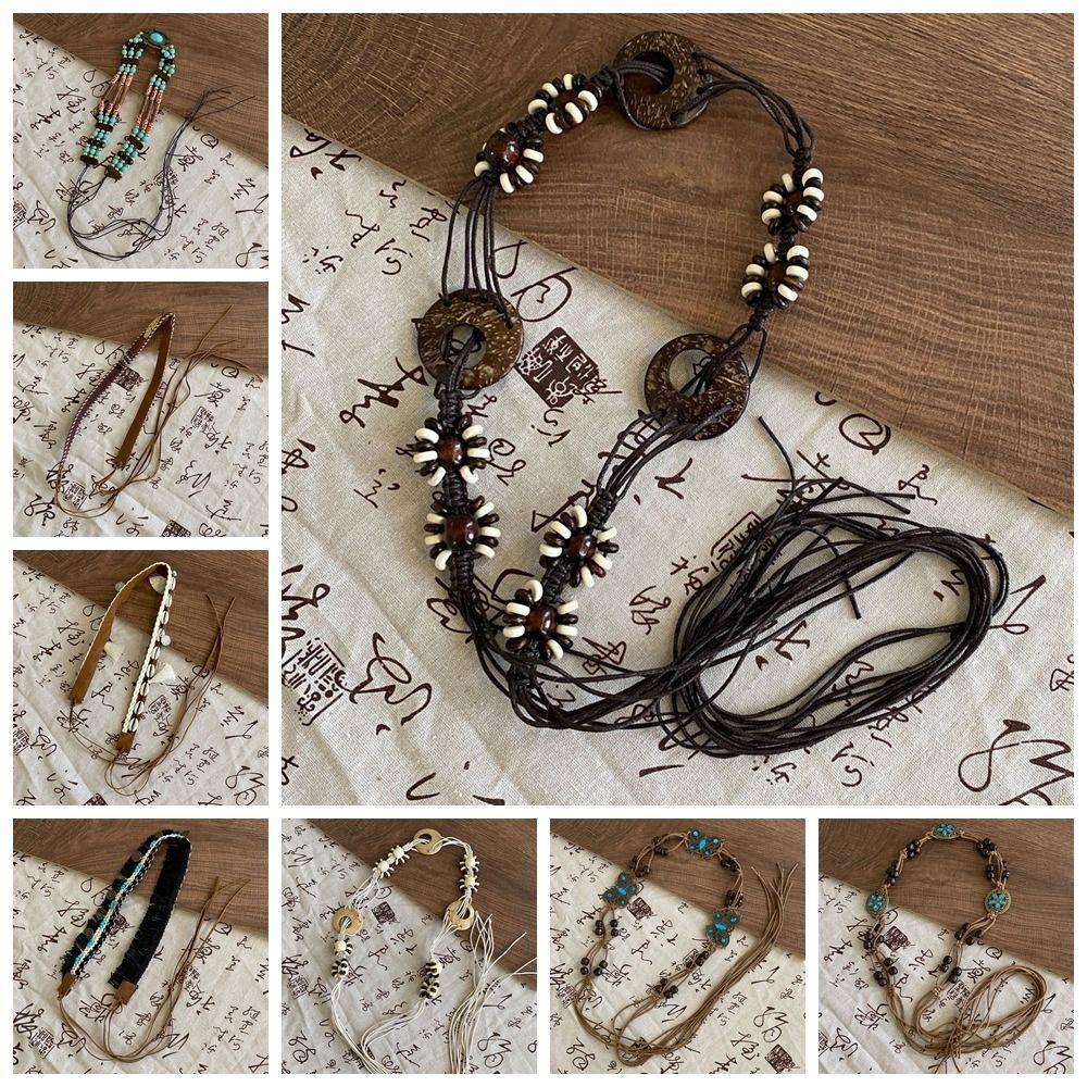 Butterfly Ethnic Style Belt Retro Women Woven Belt Vintage Bohemian Style Waist Chain  Female/Girls