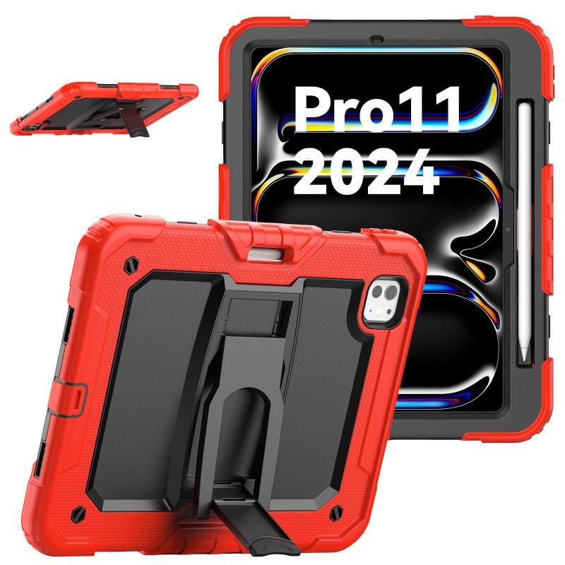 Silicone PC Full Coverage Case IPad Pro 11 Inch Air 6 With Shockproof Stand Anti-Scratch Design