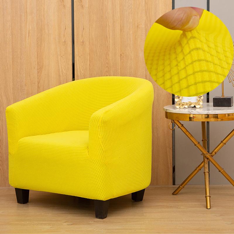 Plush Club Chair Cover Armchair Slipcover Geometric Printed Small Sofa Covers Protect for Pets Chair Decoration