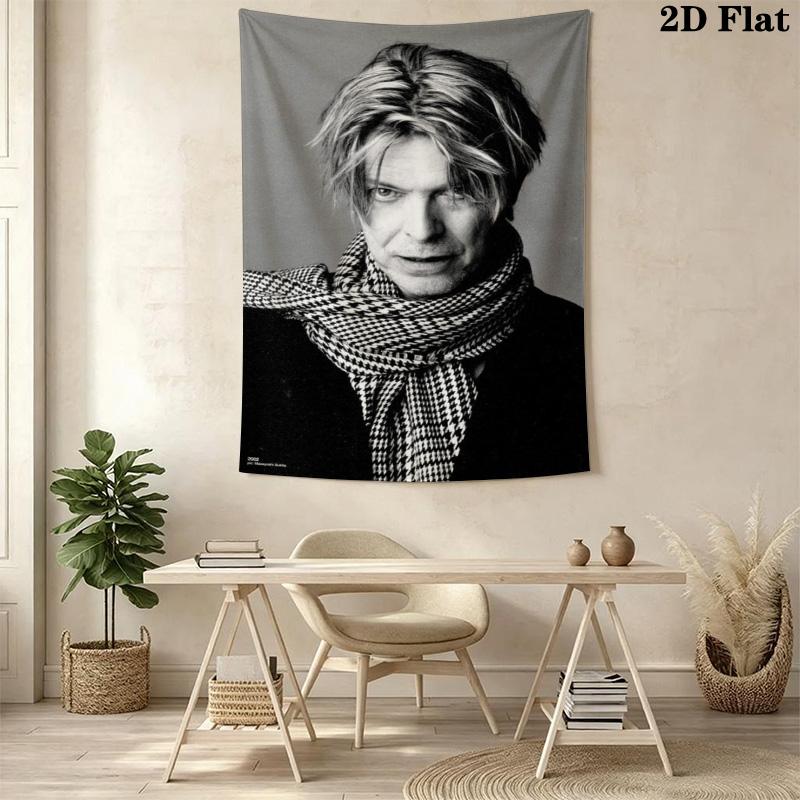 David Bowie Wall Tapestry Art Tapestry Background Cloth Fashion Print Background Cloth Wall Decoration Atmospheric Background Cloth