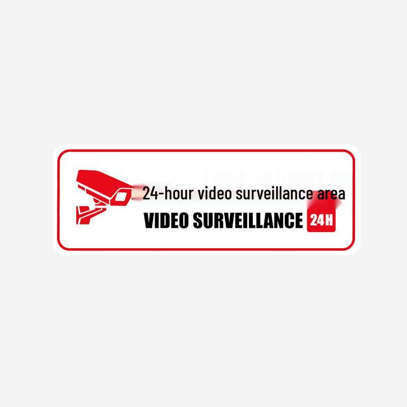 24-Hour Video Surveillance Warning Sticker