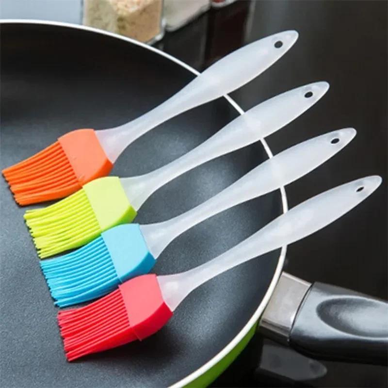 Cooking Silicone Spatula Barbeque Brush Cream Brush BBQ Heat Resistant Oil Brush Kitchen Bar Cake Baking Tools Utensil Supplies