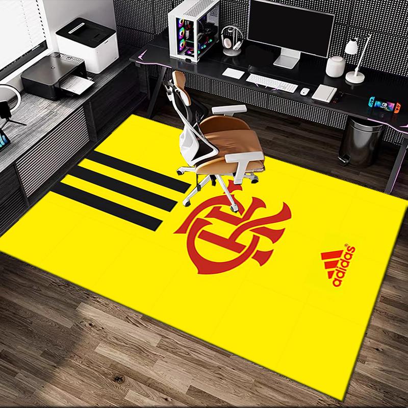 1pc Office Printed Area Carpet, Rangers FC Rug, Home Sofa Chair Mat For Christmas and Halloween Décor