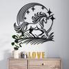 Unicorn Metal Wall Art Rainbow Fantasy Home Decor Bedroom Hanging Gift for Daughter