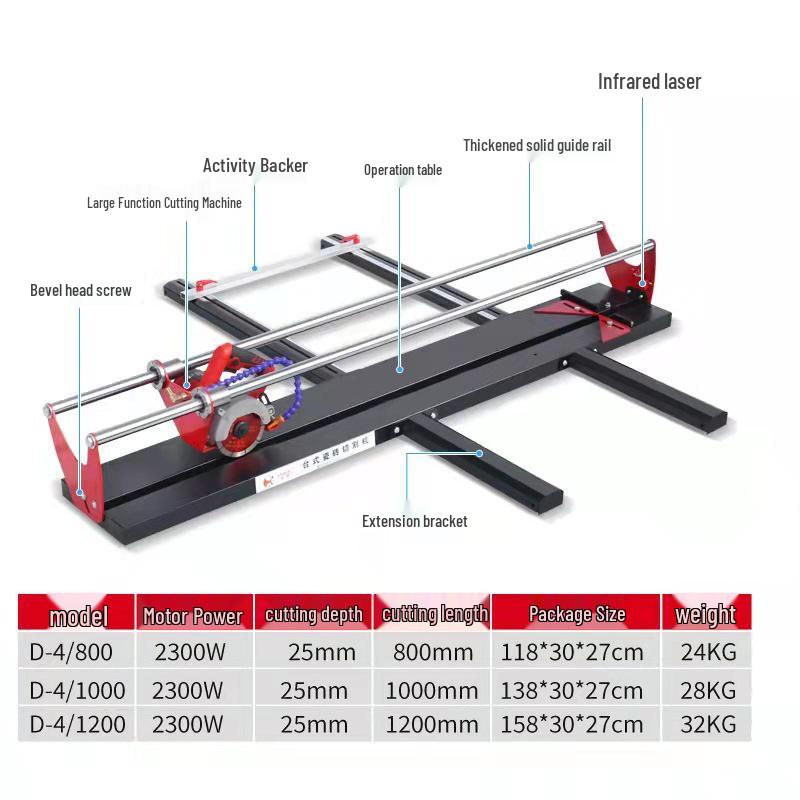 Portable Electric Tile Cutter & Grinder - Multi-purpose, Dust-free, Edge Beveling Machine