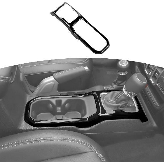 

RT-TCZ for Jeep JL Gear Shift Cup Holder Panel Trim Cover for Jeep Wrangler JL JLU 2018 up for Gladiator JT 2020 up Red Carbon Fiber Interior чёрный