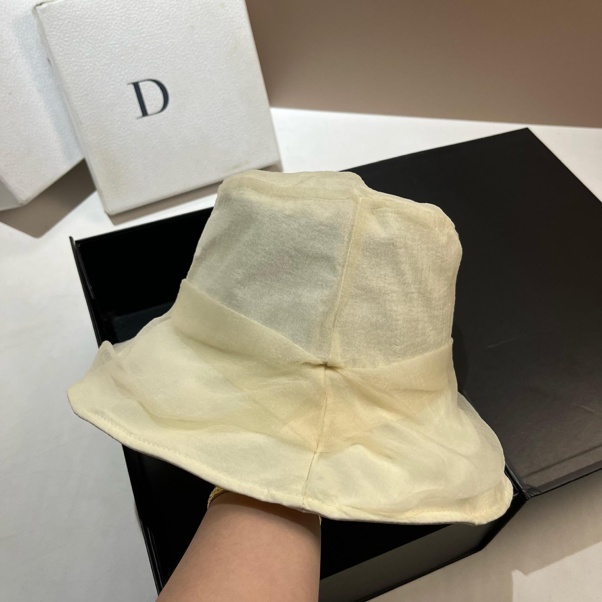 Высококачественная облачная пряжа, ведро, весенне-летняя, маленькая фея, универсальная, защита от УФ, шляпа-ведро, литературная, однотонная шляпа Adjustable