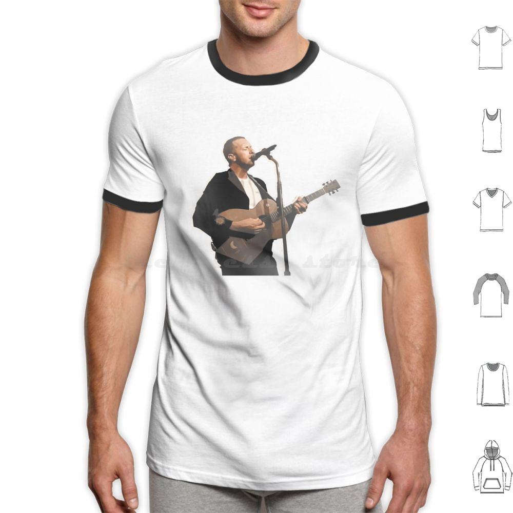 Der SängerEverydaylife T-Shirt Baumwolle Herren Damen DIY Druck Musikband Sänger Gitarre