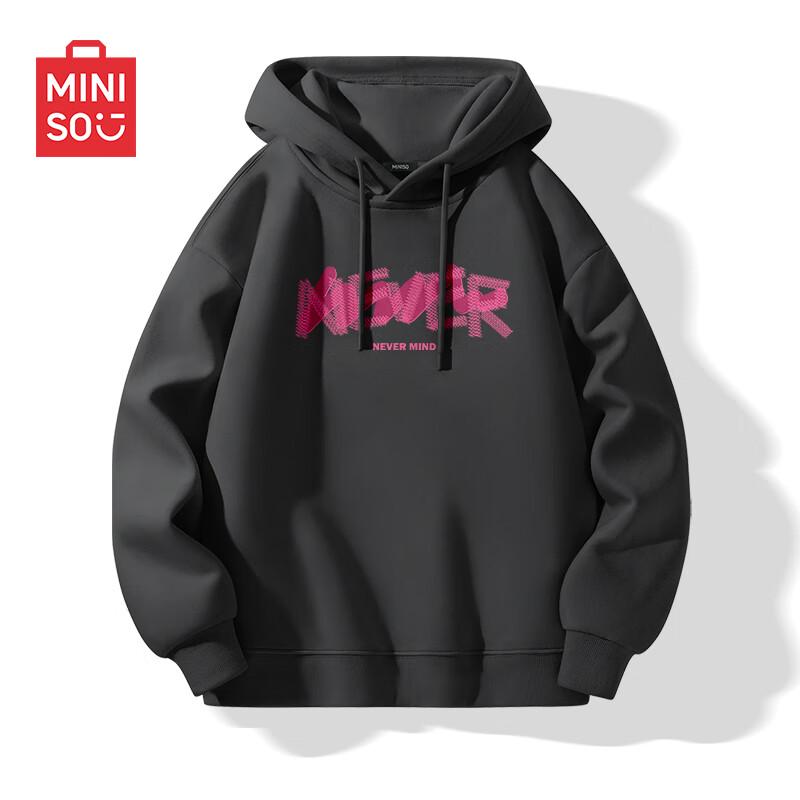 MINISO Men's American Style Oversized Hooded Sweatshirt