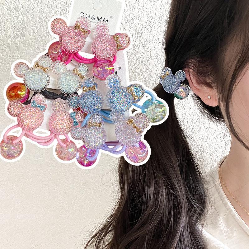 2 Pieces New Cute Animal Head Princess Headwear Kids Elastic Hair Bands Children Hair Ropes Girls Hair Accessories