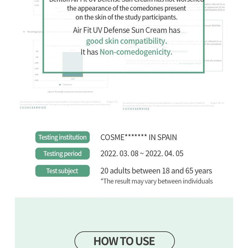 Benton - Air Fit UV Defense Sun Cream