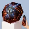 Ombrello Pieghevole Compatto Manchester United con Stampa, Mini 5 Pieghe, 8 Stecche, Antivento, Impermeabile, Leggero, Portatile