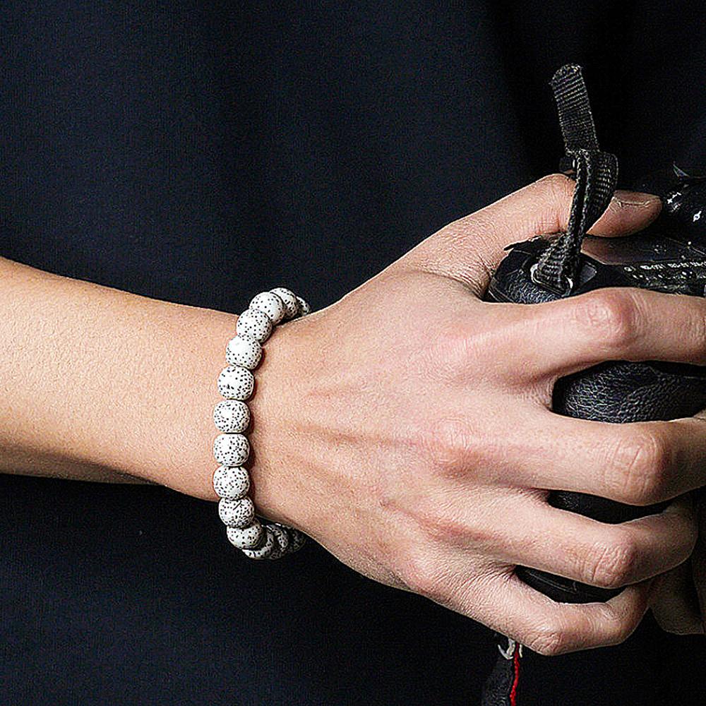 Natural Wood Star Moon Bodhi Seeds Bead Bracelet Promotes Meditation Wisdom & Good Luck Fortune Enlightenment Harmony Jewelry