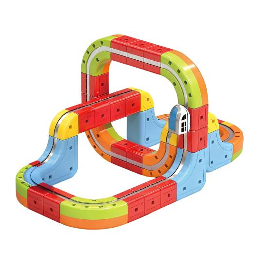 

1 Набір Магнітна Іграшка Поїзд на Треку Дитячий Набір для Самостійної Збірки Рейок Електрична Іграшка Поїзд, що Кидає Виклик Гравітації Іграшка для Малюків Трек Машинка Освітня STEM Навчальна Іграшка XL